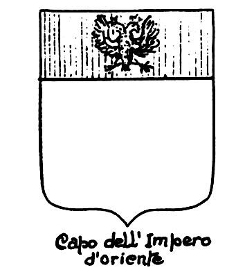 Image of the heraldic term: Capo dell'Impero d'Oriente